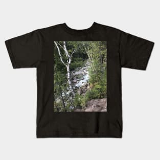 Beautiful Mountain Stream Kids T-Shirt